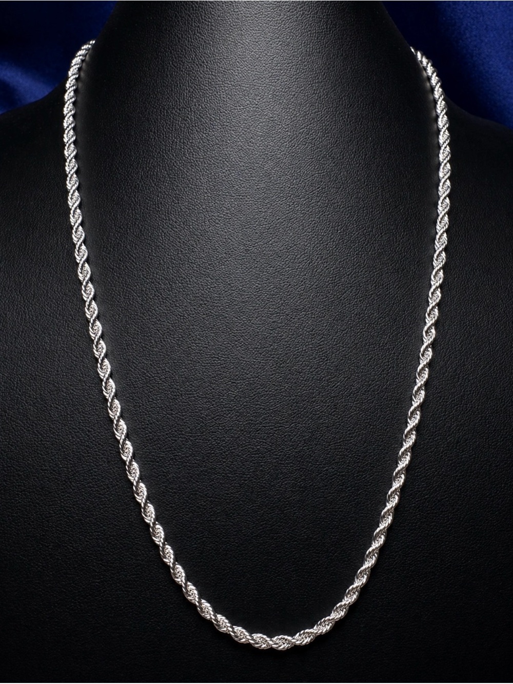 Chain Stainless Steel Twisted Rope Silver-tone